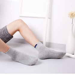 Male Solid Color Ring Thickening Warm Tube Socks * 4 Pairs - Dark Color