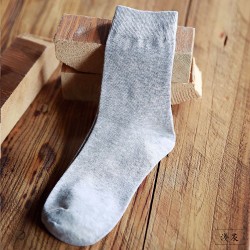 Pure Color Cotton Male Business Socks Long Tube Deodorant Sweat Absorption Socks