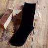 Pure Color Cotton Male Business Socks Long Tube Deodorant Sweat Absorption Socks