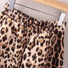 High Waist Zippered Leopard A-Line Ball Gown Skirt for Women