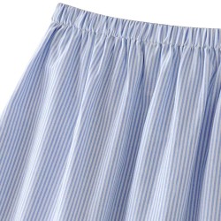 Patched Stripes A-Line Skirt