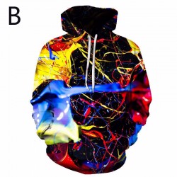 Colored Painting Hoodies 3D...