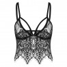 Lace See Thru Strappy Lingerie Bra