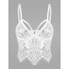 Lace See Thru Strappy Lingerie Bra