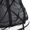 Spaghetti Strap Hollow Out Bandage Patchwork Lace Design Sexy Lingerie for Women