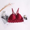 One-Size Thin Cotton Lace Edge Adjustable Y-Line Straps None Closure Sexy Wire Free Bras Breathable Bottoming Tube Top for Women