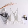 One-Size Thin Cotton Lace Edge Adjustable Y-Line Straps None Closure Sexy Wire Free Bras Breathable Bottoming Tube Top for Women