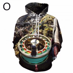 Colored Painting Hoodies 3D...