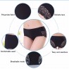 M/L/XL Size Solid Color Ice Silk One-Piece Seamless Lace Edge Sexy Mid-Waist Female Underpants Briefs