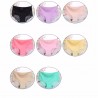 M/L/XL Size Solid Color Ice Silk One-Piece Seamless Lace Edge Sexy Mid-Waist Female Underpants Briefs