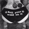 Roll Your Weed On It Print Cotton Breathable Women Sexy G String Thongs Briefs Low-Waist Underwear