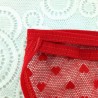 3158 One-Size Love Pattern Soft Comfortable Solid Color Sexy Transparent Lace Low Waist Briefs for Women 