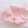 One-Size Solid Color Lace Net Yarn Low Waist Sexy Translucent Perspective Hollow Breathable Underpants for Women 