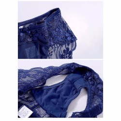 M/L/XL Size Solid Color Pure Cotton Crotch Seamless Sexy Lace Low Waist Breathable Women Underpants