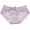 M/L/XL Size Solid Color Pure Cotton Crotch Seamless Sexy Lace Low Waist Breathable Women Underpants