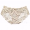 M/L/XL Size Solid Color Pure Cotton Crotch Seamless Sexy Lace Low Waist Breathable Women Underpants