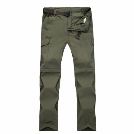 VaporWick Polyester Male Two-pieces Detachable Hiking Assault Pants Big Size Quick-drying Trousers withM,L,XL,2XL,3XL,4XL,5XLSiz