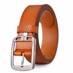 Cowhide Genuine Leather Waist Belts for Men Cowboy Strap Jeans 