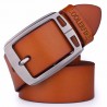 Cowhide Genuine Leather Waist Belts for Men Cowboy Strap Jeans 