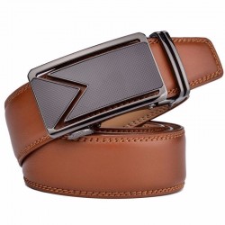 Men Belt Cowhide Genuine Leather Belts Automatic Buckle Waist Straps