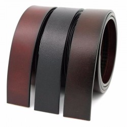 Pure Cowhide Belt Strap Genuine Leather Belts NO Buckle Belt For Men 